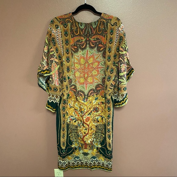 Blank London Tiger print Kaftan dress or coverup one size flutter sleeve - Picture 8 of 8